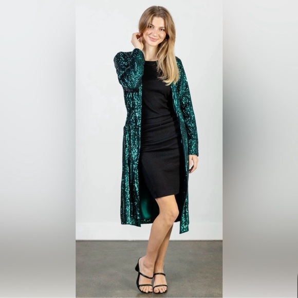 NWT Steve Madden (a REVOLVE brand) Show Stopper Duster in Eclipse. Size Medium - Picture 11 of 11